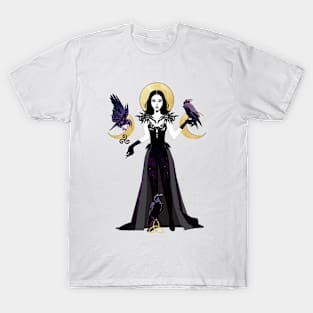 The Morrigan - Goddess of Death, Fate, Fortune, Witchcraft, Victory, Revenge, Chaos T-Shirt